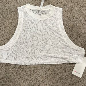 Lululemon All Yours Cropped Crop Tank Veil 10